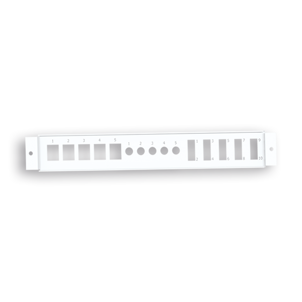 VDI_ RACK EMPTY PANEL F/ 5RJ45 + 5F/F + 5FO 1U