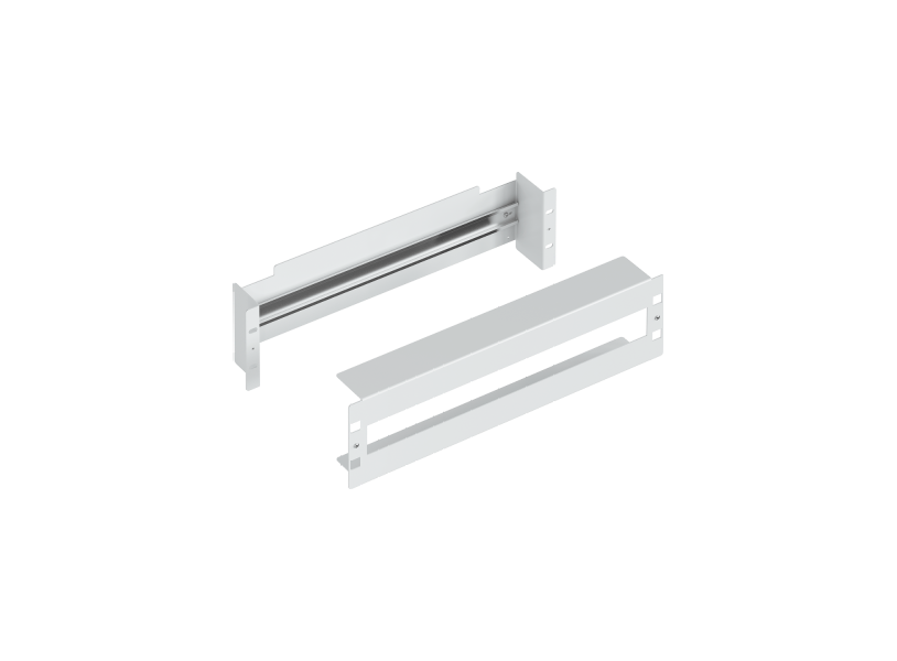 PANNEAU RAQUITED 19’’ A/ RAIL DIN  BLANC 3U