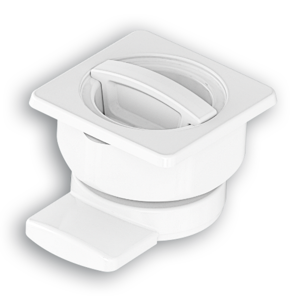 POIGNÉE ROTATIVE EN PLASTIQUE PLANE P90